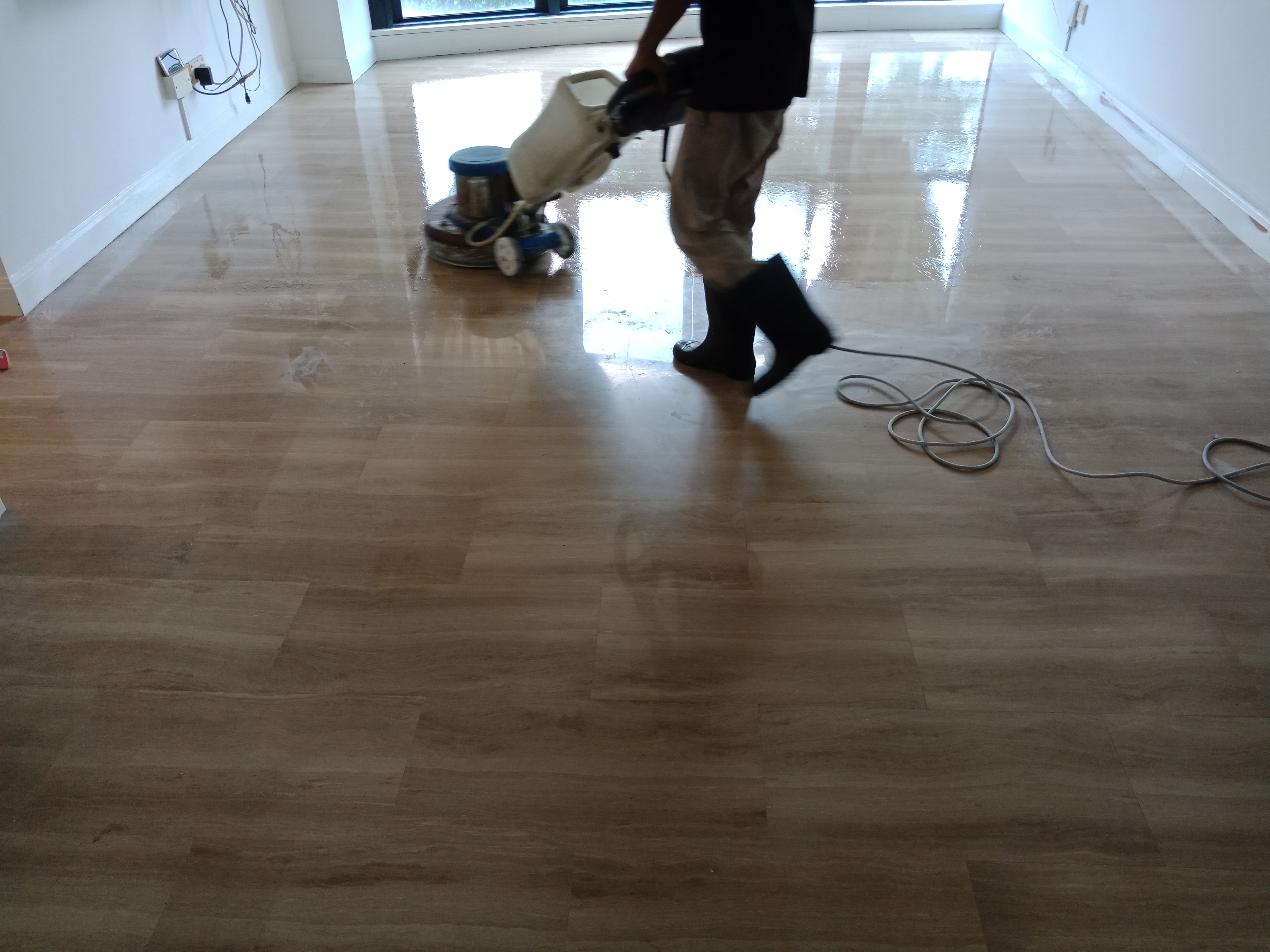 Marble floor polishing service Singapore - Tanglin project result